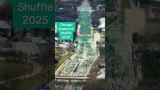 Chicago runners at the Shamrock Shuffle 2025 - as seen from our hotel room. #shamrockshuffle