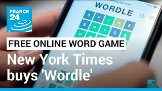 New York Times buys 'Wordle': Free online word game has exploded in popularity • FRANCE 24 English