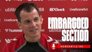 Newcastle Press Conference | Embargoed Section