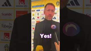 Graham Potters första ord på svenska 🇸🇪👑
