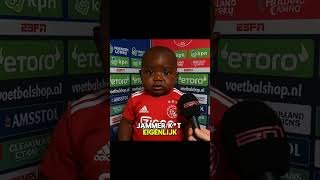 💪 Brian Brobbey kort over missen hat trick: "Jammer..." 🏆  #eredivisie #ajax #voetbal