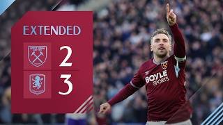 Hard-Fought Battle In East London | West Ham 2-3 Aston Villa | Premier League Extended Highlights