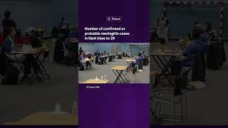 Students queue for meningitis vaccines in Kent