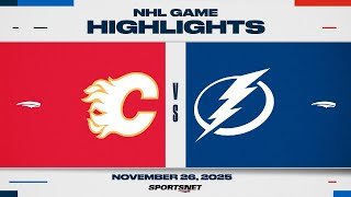 NHL Highlights | Flames vs. Lightning - November 26, 2025