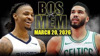 Boston Celtics vs Memphis Grizzlies Full Game Highlights – March 20, 2026 | NBA Season