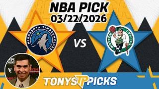 Minnesota Timberwolves vs. Boston Celtics Pick 3/22/26 NBA Pick Prediction