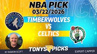 Timberwolves vs. Celtics NBA Betting Odds & Picks, 3/22/26 | Night Moves Show