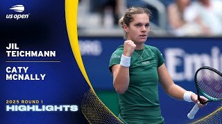 Jil Teichmann vs. Caty McNally Highlights | 2025 US Open Round 1