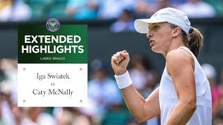 BIG comeback! | Iga Swiatek vs Caty McNally | Extended Highlights | Wimbledon 2025