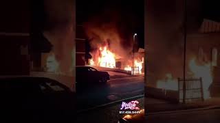 4 Hatzolah ambulances are on fire in Golders Green, England!