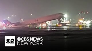 Air Canada plane collides with Port Authority vehicle on the tarmac at LaGuardia, NYPD says