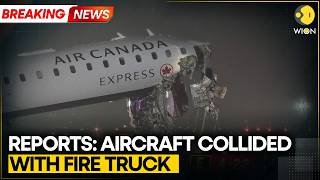 BREAKING: Air Canada Plane Hits Fire Truck At LaGuardia, Flights Disrupted After Incident | WION
