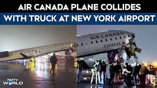 Air Canada Crash | Both Pilots Dead After Plane, Truck Collide At New York's LaGuardia Airport
