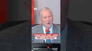 Disparition de Lionel Jospin : "Avec lui, on obéissait", raconte Alain Duhamel sur RTL