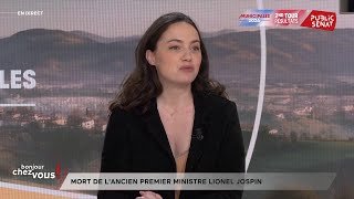 Mort de Lionel Jospin : "C'était un grand homme de gauche", réagit Chloé Ridel (PS)