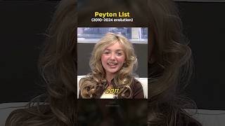 Peyton List evolution (2010-2024) 🎬✨️ #peytonlist #throwback #thenvsnow #actress