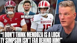 "I Don't Think Mendoza Is A Lock For The #1 Pick; Ty Simpson Is Close!"  Dan Orlovsky | Pat McAfee