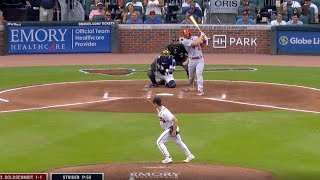 Spencer Strider gets the first 9 outs all via the strikeout!