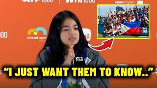 Alexandra Eala Can't believe What Fans DId After Her Win Over Linette At Miami Open 2026