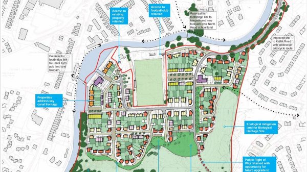 Plan for 250 homes ’which threatens football club and marina’ refused