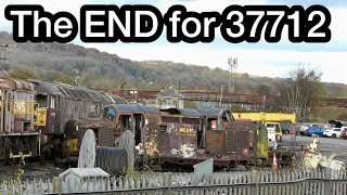 STORED Locos at CARNFORTH with 37712 being SCRAPPED, Plus NUKES, TANKS & Midland Pullman at SPEED