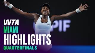 Quarterfinals in Miami featuring Gauff, Sabalenka, Muchova and more | WTA Match Highlights
