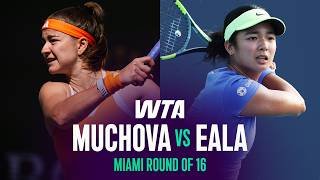 Karolina Muchova vs. Alexandra Eala | 2026 Miami Open Round of 16 | WTA Match Highlights