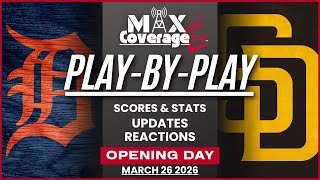 🔴LIVE - Detroit Tigers vs San Diego Padres - Play-By-Play & Reactions (3/26/26)