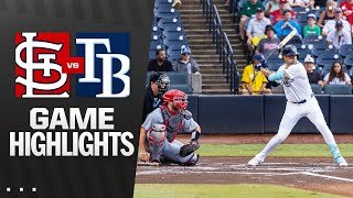 Cardinals vs. Rays Game Highlights (8/24/25) | MLB Highlights