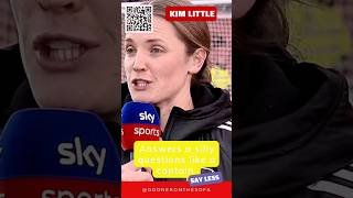 KIM LITTLE DOESNT EVEN FLINCH WHEN ASKED A SILLY QUESTION | Arsenal woman captain