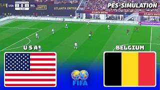 USA vs Belgium | International Friendly 2026 | PES 21 Simulation