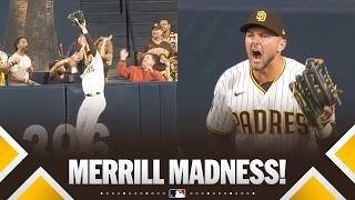 MERRILL MADNESS! Jackson Merrill home run robbery for the Padres! 😱 | MLB Highlights