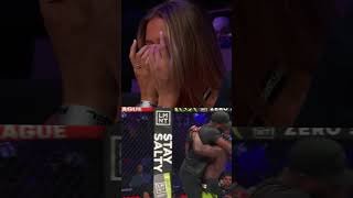 Dakota Ditcheva reacts to Dalton Rosta getting KO'd! 🫣 #MMA #PFL #Shorts