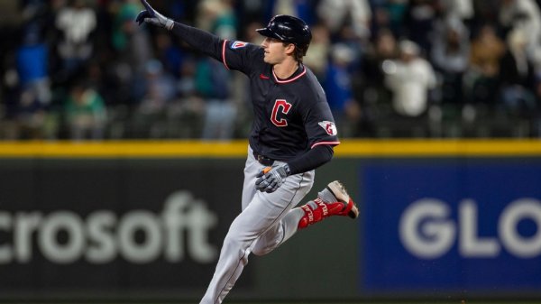 DeLauter hits 4th home run in 3rd career game in Guardians' win