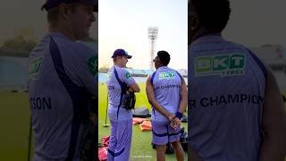 Shane Watson & DJ Bravo discussing during practice session | Knights TV | KKR 2026