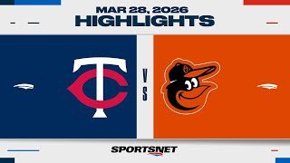 MLB Highlights I Twins vs. Orioles - March 28, 2026