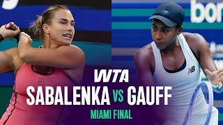 Aryna Sabalenka vs. Coco Gauff | 2026 Miami Open Final | WTA Match Highlights