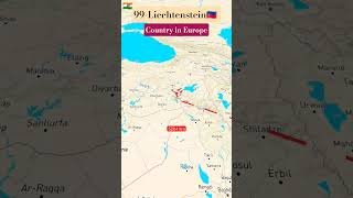 99th World Country Liechtenstein 🇱🇮. Country in Europe. #liechtenstein #travel #mapguide #aviation