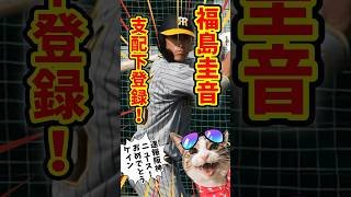 今日の阪神ニュース福島支配下＆公示＆予告先発　#福島圭音　#阪神タイガース　#才木浩人　#shorts