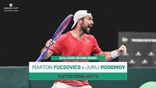 Marton Fucsovics v Jurij Rodionov | Austria v Hungary | 2025 Davis Cup Qualifiers Match Highlights