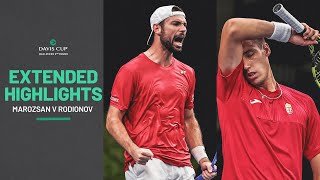 Fabian Marozsan v Jurij Rodionov Extended Highlights | Hungary v Austria | 2025 Davis Cup Qualifiers
