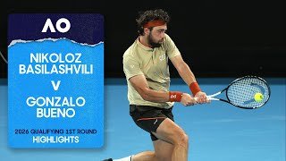 Nikoloz Basilashvili v Gonzalo Bueno Highlights | Australian Open 2026 Qualifying First Round