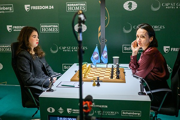 А. Горячкина и Е. Лагно сыграли вничью в первом туре турнира претенденток