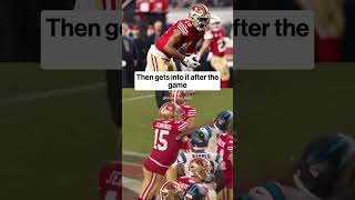 Major cheap shot on Jauan Jennings which led to the post game altercation