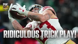 🚨 49ers' Jauan Jennings & Christian McCaffrey connect on UNREAL TRICK-PLAY TD against Eagles 🤯