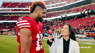 Jauan Jennings Talks Two-Touchdown Start, Recaps Win vs. Tennessee Titans | 49ers