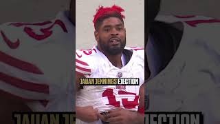 Jauan Jennings ejection in 49ers vs. Cardinals 😳 #ejection #football #NFL #49ers