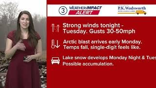Cleveland area weather forecast: Cold front early Monday