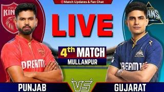 PBKS vs GT, 4th Match IPL 2026 | Live Cricket Match Today | Punjab vs Gujarat Live | IPL MATCH Today