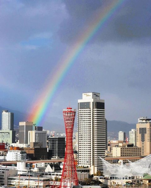 春の日差しに七色の弧　週末、各地で大きな虹🌈

詳細な情報はプロフィール欄のリンクからどうぞ

#虹 #rainb...